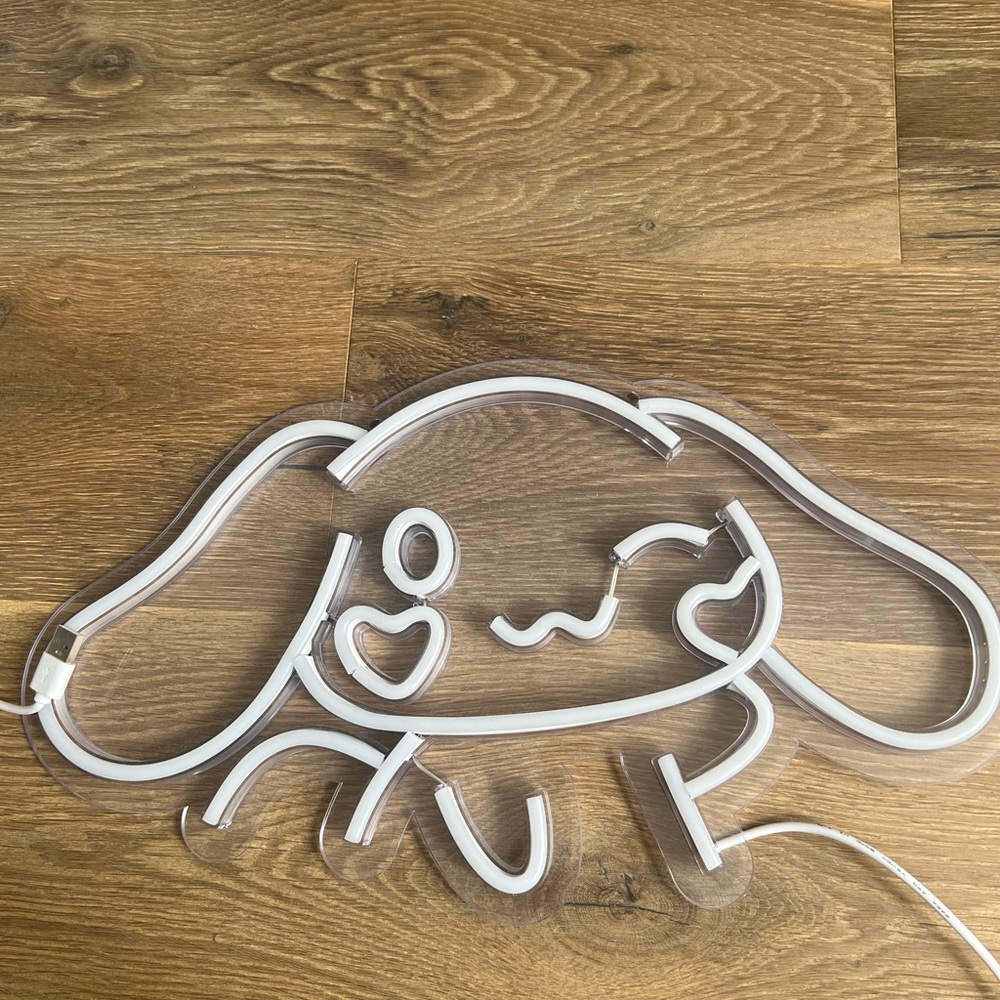 Cinnamon Roll Sanrio Neon Wall Light